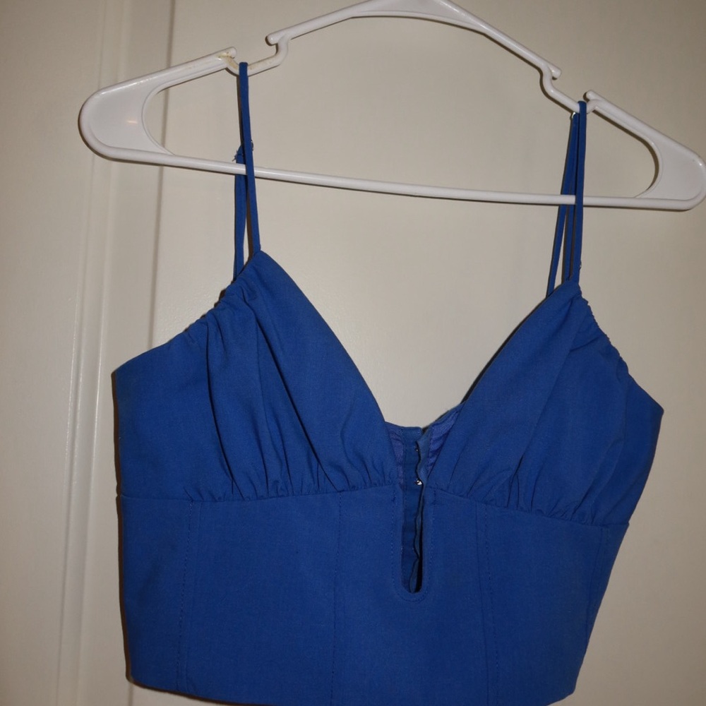 Zara Blue Women's cropTop